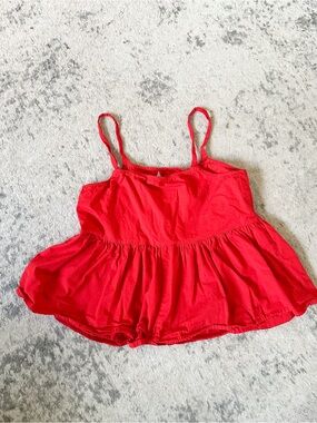 ⭐️3/$30⭐️ (bundle deal) ASOS Red Peplum Cami Top